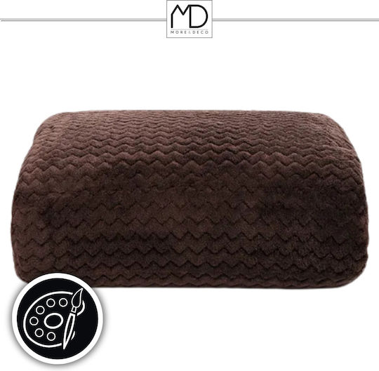 More&Deco Διπλή 200x220εκ. Brown