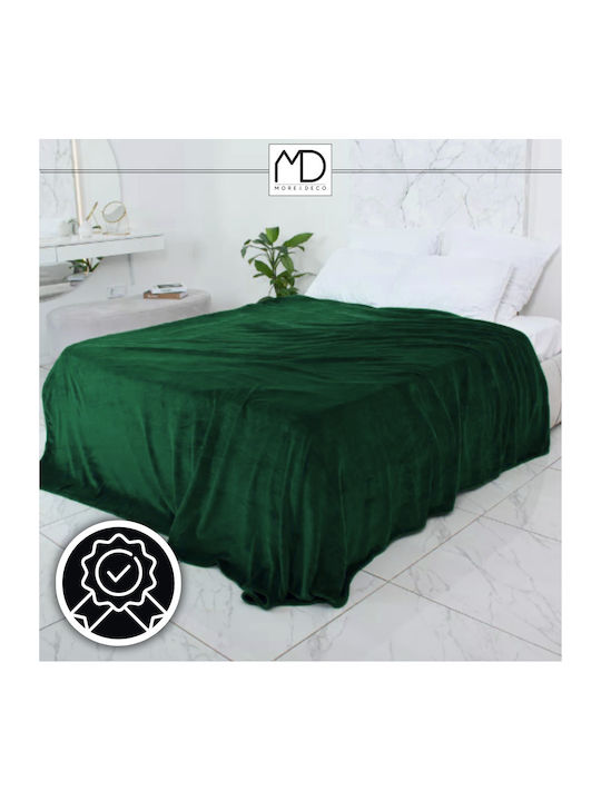 More&Deco Κουβέρτα Διπλή 200x220εκ. Green