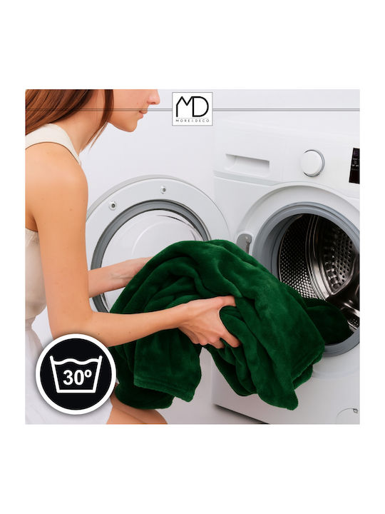 More&Deco Κουβέρτα Διπλή 200x220εκ. Green