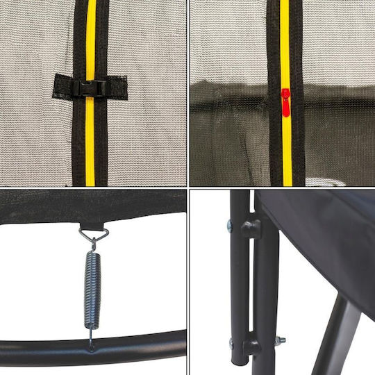 Enero Trampolin Für Draußen Mit 244cm Durchmesser Und Netz & Leiter