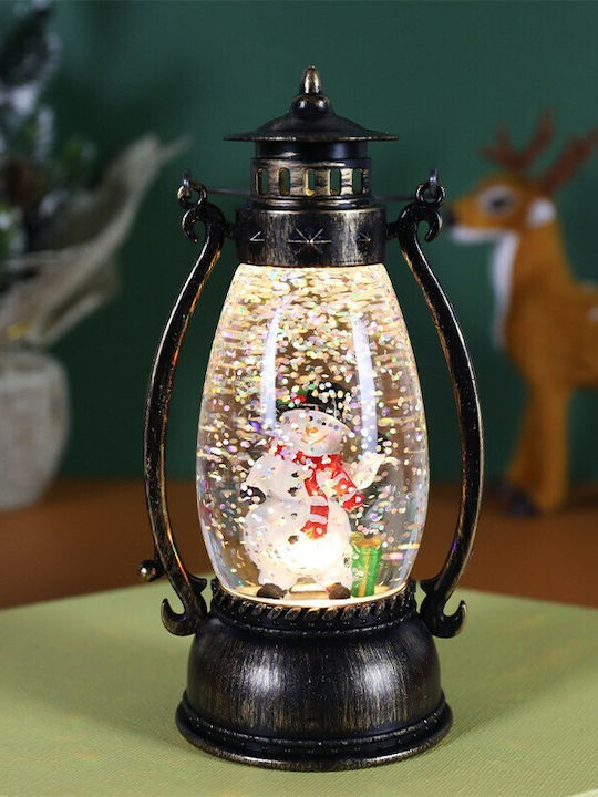 Alista Home Lampion Verde Din Plastic Pentru Crăciun Cu Baterii 14x7cm
