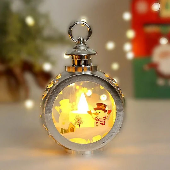 Alista Home Christmas Glass Lantern White 13.5x9cm
