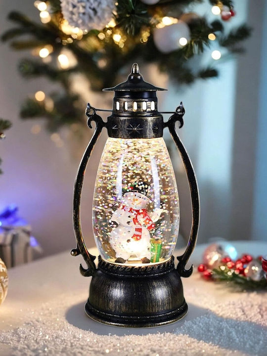 Alista Home Lampion Verde Din Plastic Pentru Crăciun Cu Baterii 14x7cm