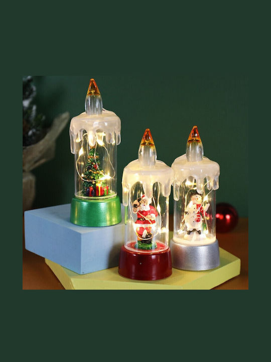 Alista Home Lumânare De Crăciun Din Sticlă Verde 13x5cm