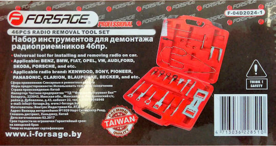 Forsage Комплект Инструменти За Отстраняване На Радио 46 Броя