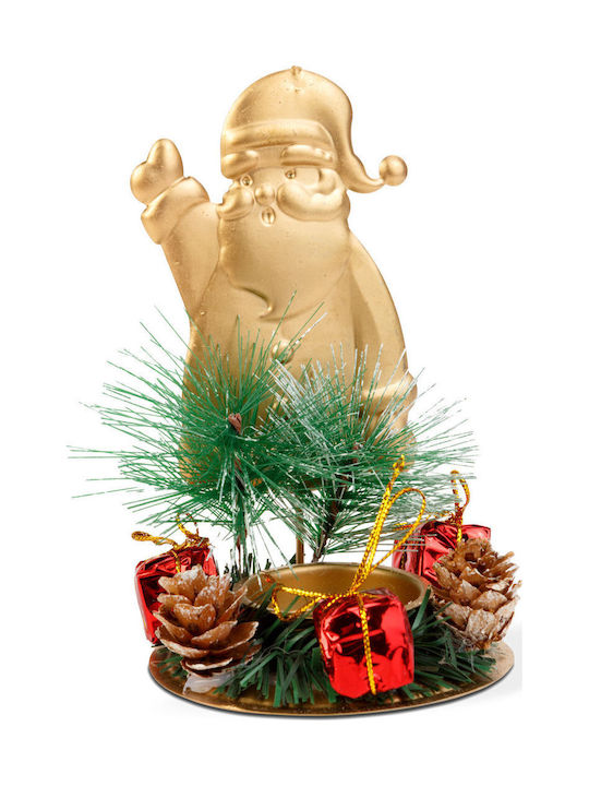 Weihnachtskerzen Kunststoff Kupfer Kerzenleuchter 13x8cm