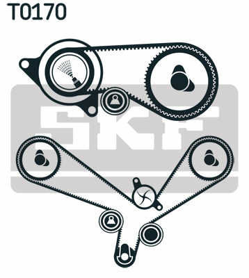Skf Vkmc 01952 Water Pump Timing Belt Set