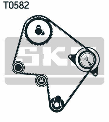 SKF Vkmc 96010 Wasserpumpe Timing Gürtel Set