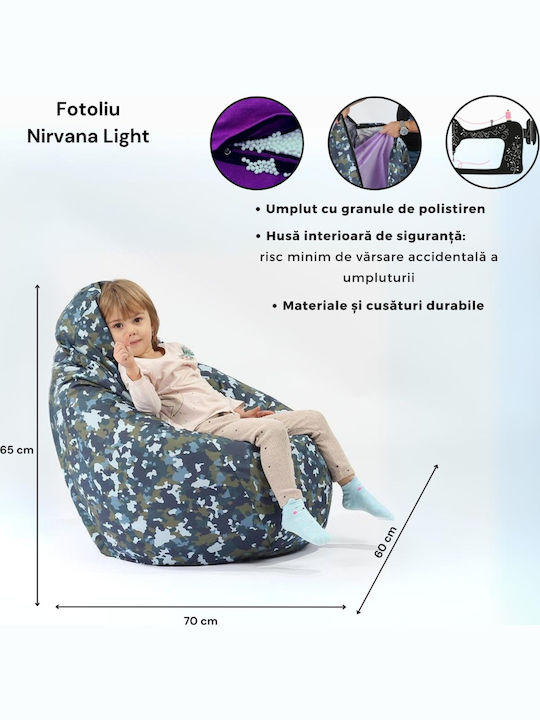 Beanbag Alb 70x60x65 cm