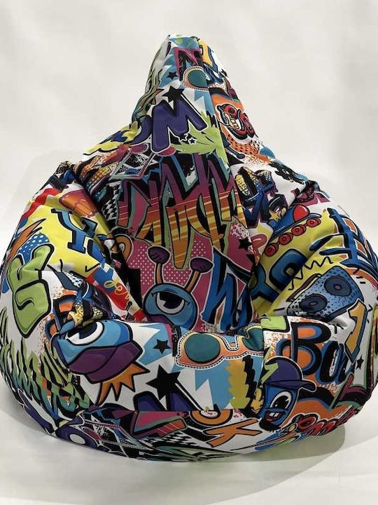 Kinderstuhl Mehrfarbiger Puf-G-NL-TEXP-URB 70x60x65cm