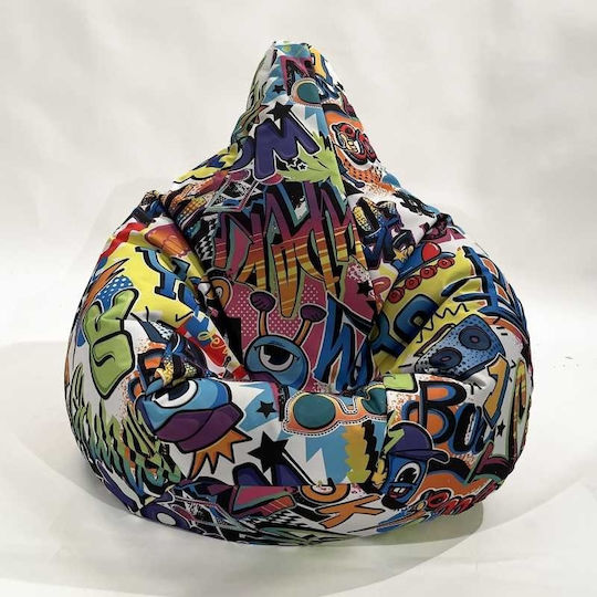 Beanbag Multicolor 70x60x65 cm