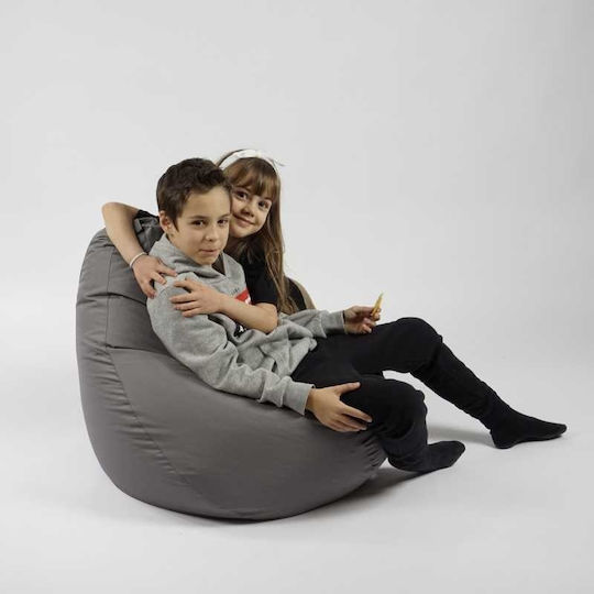 Kids Chair Grey Pufrelax 70x60x65 cm