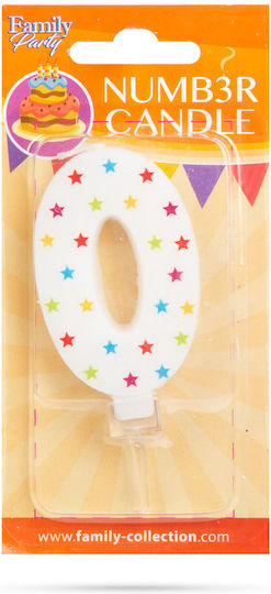 Lumânare De Tort Numărul 0 Decor De Petrecere Aniversară 7 X 4 Cm