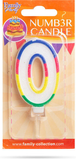 Alista Home Geburtstagskerzen Größe 7x4 cm Nummer 0