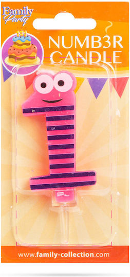 Alista Home Geburtstagskerzen Größe 7x4 cm Nummer 1 Dekoration Party
