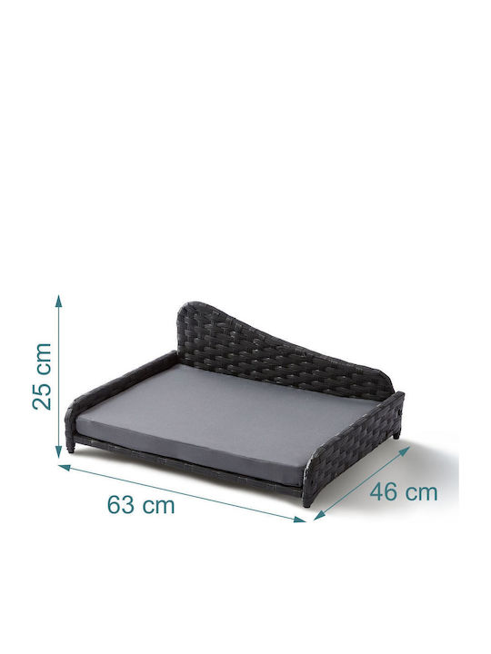 Relaxdays Hundebett Sofa Grau 25x46cm