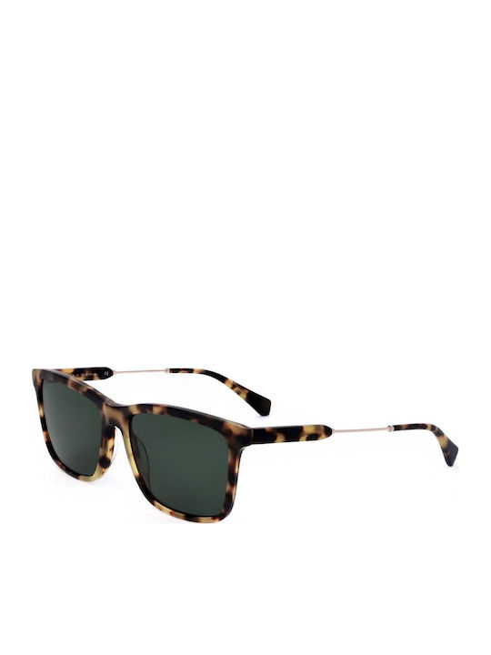 Sandro Unisex Sonnenbrillen mit Braunem Rahmen und Grünem Glas