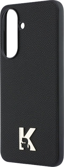 Karl Lagerfeld Logo Rückseite Umschlag Synthetisches Leder / Kunststoff / Silikon Schwarz (Galaxy A57)