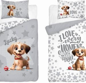 Detexpol Set Cearceaf Pentru Bebeluş Cu Faţă De Pernă Albastră 90x120 cm