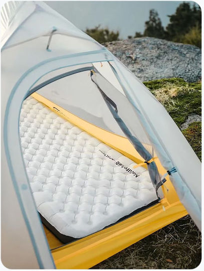 Naturehike Μονό Υπόστρωμα Camping 186x58cm Πάχους 8cm Γκρι