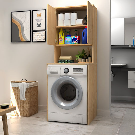 Megapap Cozen Бански Шкаф За Пералня 65x60x178см Бежов