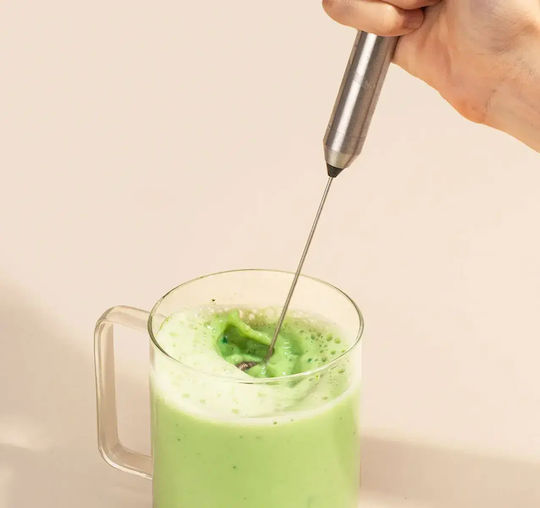 Elektrischer Matcha-Rührer – Elektrischer Schneebesen Perfumer Milchaufschäumer Hand-Batterie
