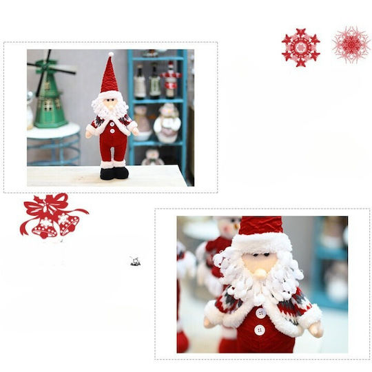 Decorative Christmas Santa Red Plastic 55cm