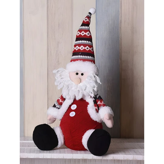 Decorative Christmas Santa Red Plastic 55cm
