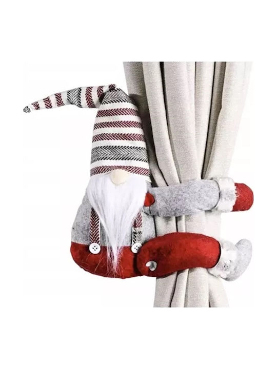 Moș Crăciun Decorativ Roșu Din Țesătură 42x27x7cm