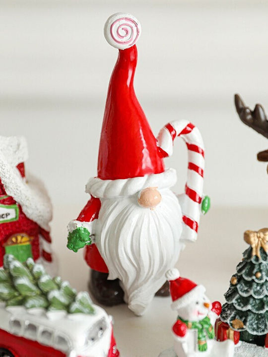 Decorative Red Christmas Santa 14.5x7x5cm