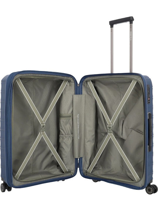 Travelite Mittlerer Hartschalen-Reisekoffer Marineblau