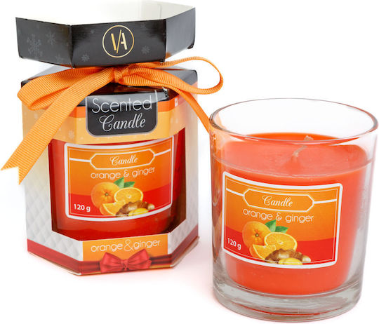 Alista Home Aromatic Candle in Jar with Orange Scent 120g