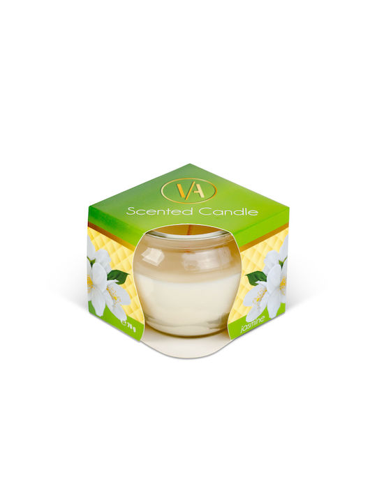 Alista Home Lumânare Aromatică Din Soia În Borcan Cu Miros De Jasmine 70gr