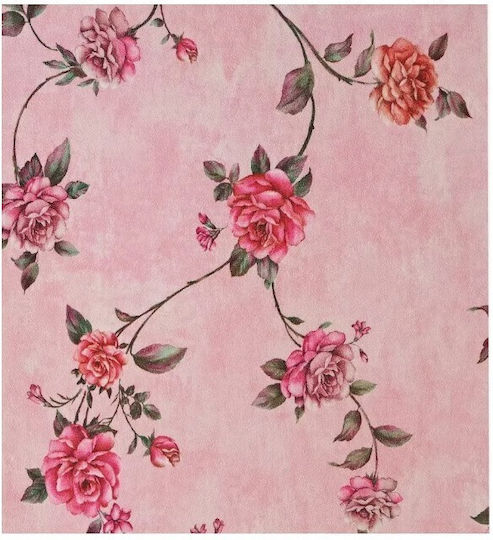 Tapet Autocolant Roz Lavabil 100x50cm