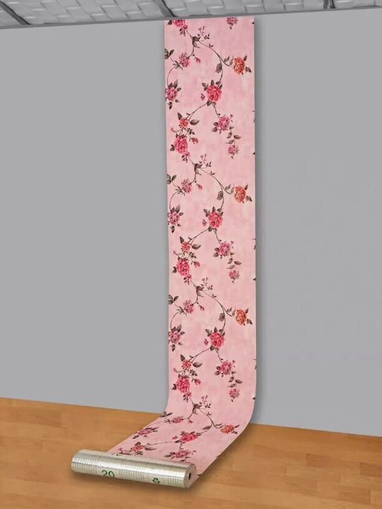 Tapet Autocolant Roz Lavabil 100x50cm