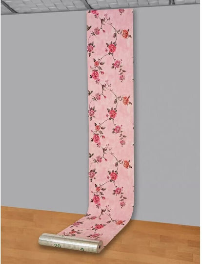 Tapet Autocolant Roz Lavabil 100x50cm