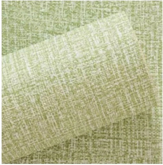 Self-Adhesive Fabric Green Washable Wall Wallpaper 100x50cm