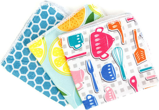 Microfiber Cloth Set 4+1 Pcs 30x30 Cm Kitchen Home Cleaning Streak-free