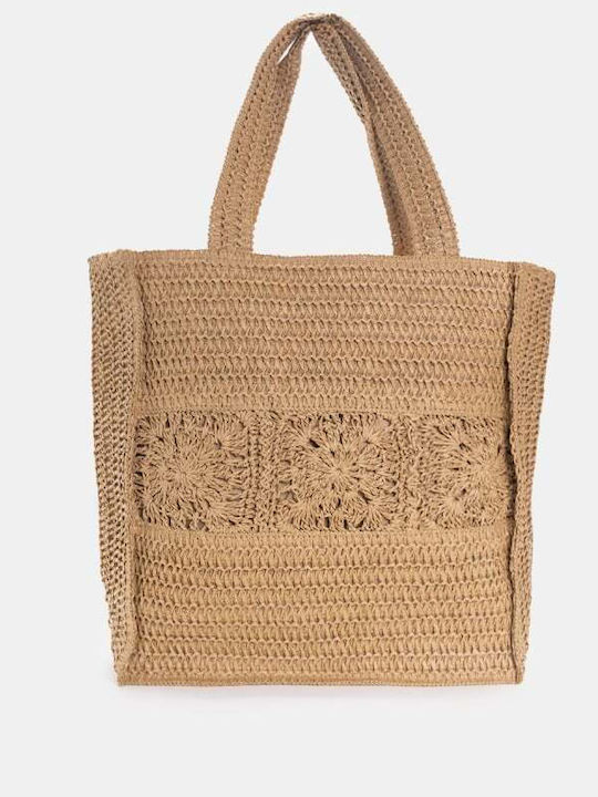 Straw Women's Shoulder Bag Brown