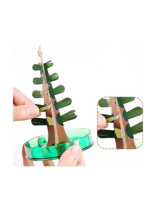 Copac De Crăciun Flippy Magic Cu Flori Din Hârtie Creștere Lentă În 8-24 H Ornament De Crăciun 16.5 X 9.5 X 9.5 Cm Alb