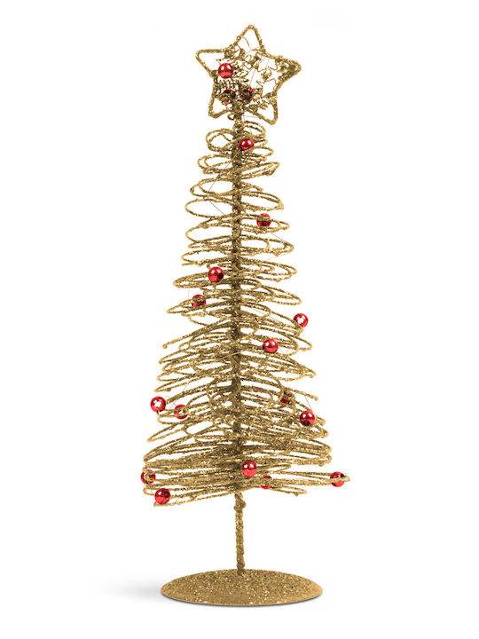 Decorative Christmas Metallic Tree 28 Cm Gold