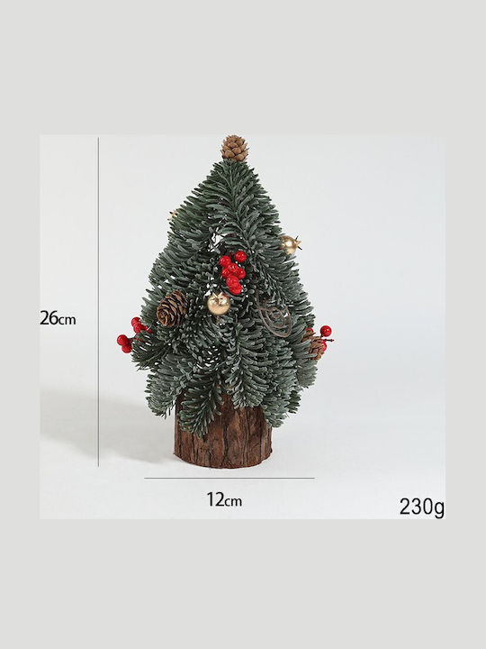 Decoratiune De Masă De Crăciun Flippy Model Pom De Crăciun Mic Birou Interior Plastic 26 X 12 X 12 Cm Verde