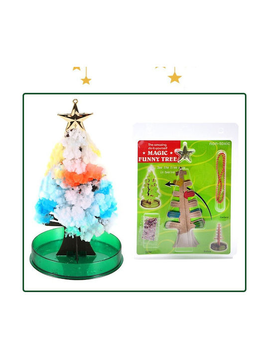 Jucărie Copac De Crăciun Flippy Magic Cu Flori Din Hârtie Creștere Lentă În 8-24 H Decor De Crăciun 16,5 X 9,5 X 9,5 Cm Multicolor