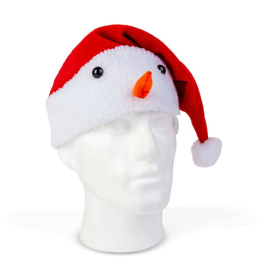 Santa Hat 30x45 Cm Snowman Design Textile Material