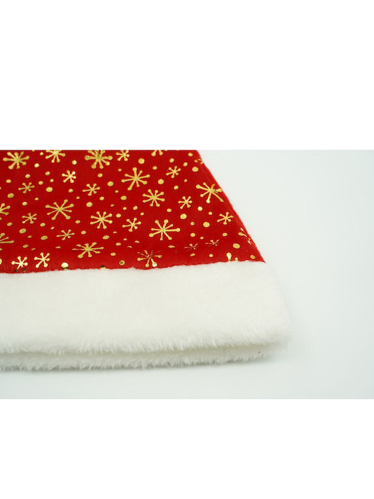 Pălărie Moș Crăciun Alista Home Ornament Fulgi De Zăpadă Aurii Roșie Mărime Unică Material Textil
