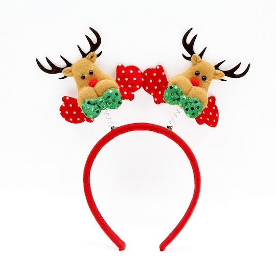 Coronă Decorativă Flippy Temă De Crăciun 12 X 25 Cm Coarne De Ren Design O Mărime Roșu Maro