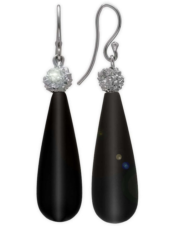 Dangle Earrings Mother Pearl Handmade Silver 925