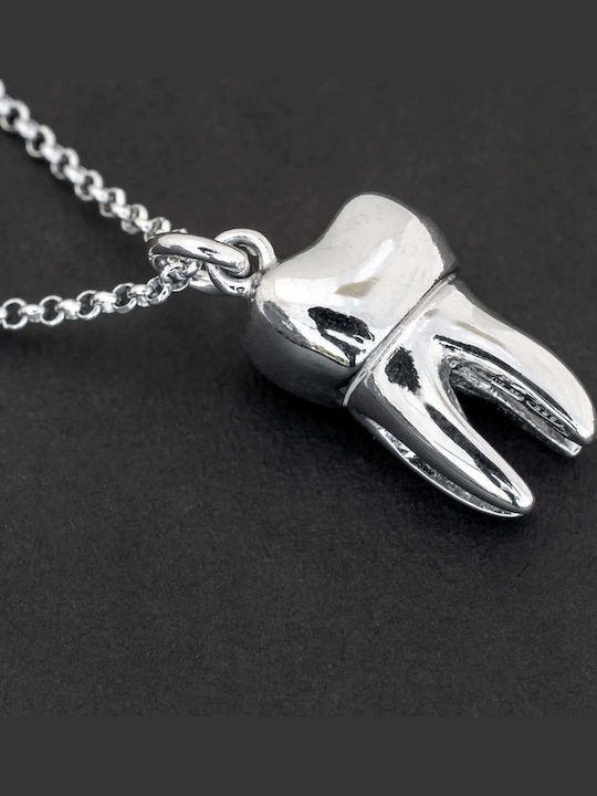 Männerschmuck Halskette Handgefertigtes Silber 925 Kordel Techno-Leder 55cm