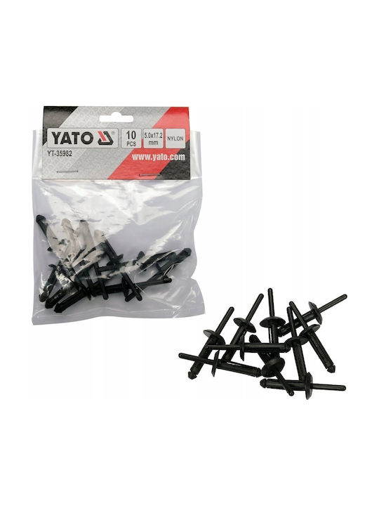 Plastic Paper Clips 5.0x17.2mm 10pcs Yt-35982 Yato