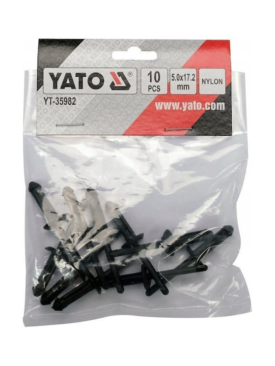 Plastic Paper Clips 5.0x17.2mm 10pcs Yt-35982 Yato